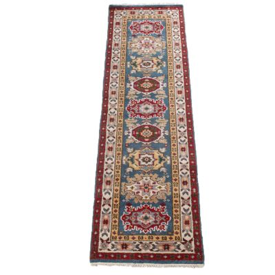2.5′ x 8′ Kazak Carpet Wool Runner (RU-039) – Dahlia Vintage