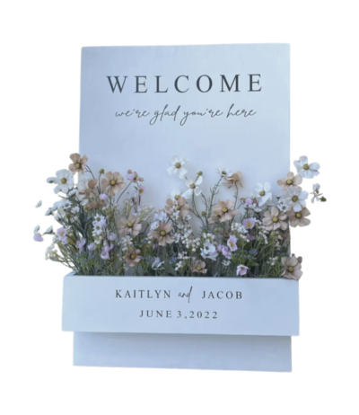 Flower Box Frame Sign A Frame Flower Box Welcome Sign (bd-004) – Dahlia Vintage